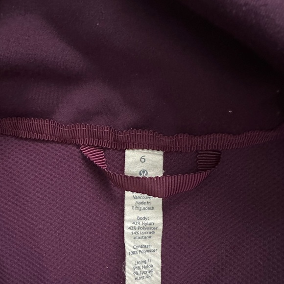 Lululemon First Mile Jacket Darkest Magenta - Picture 4 of 5
